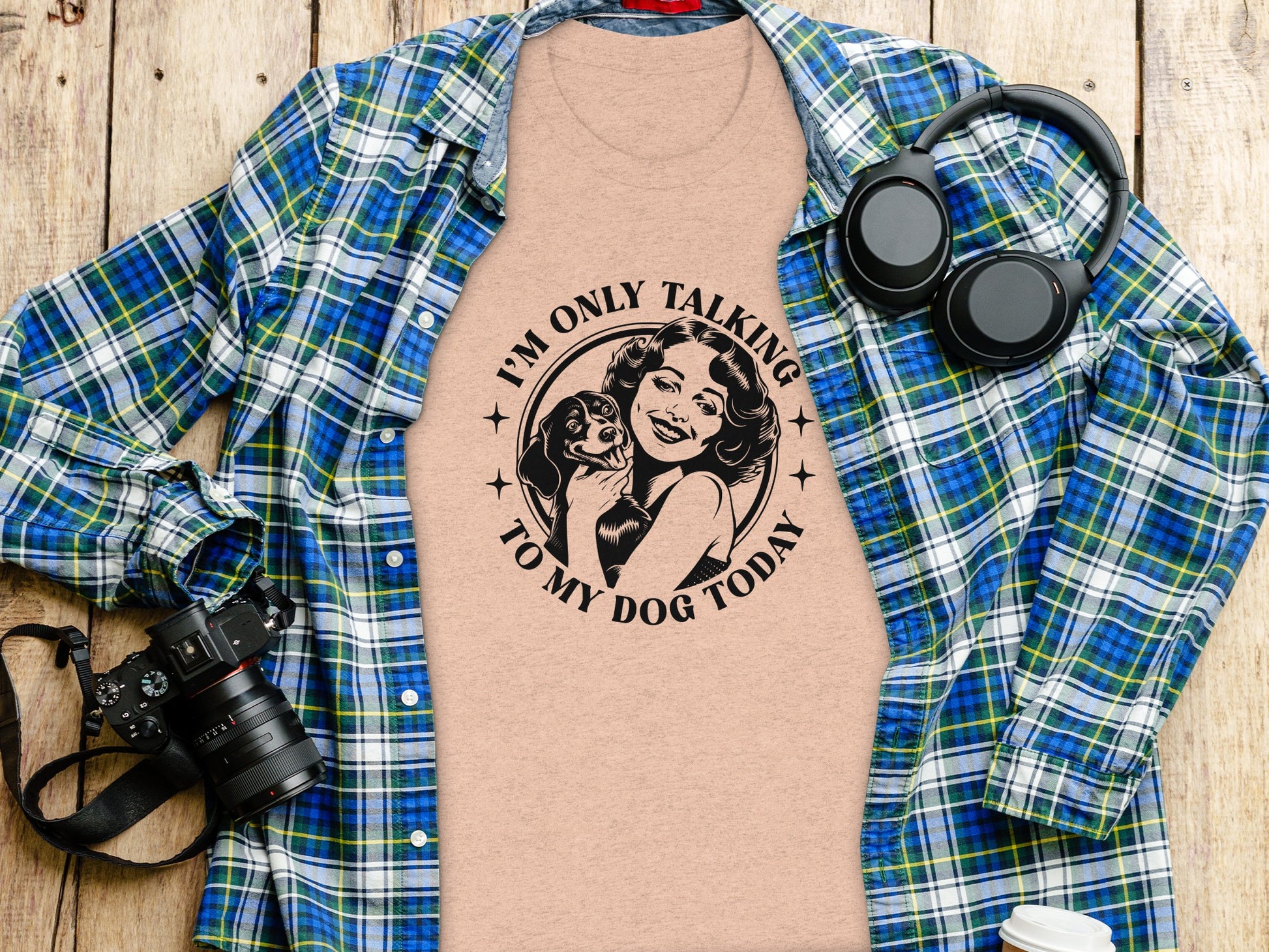 I'm Only Talking To My Dog Today Graphic T-shirt