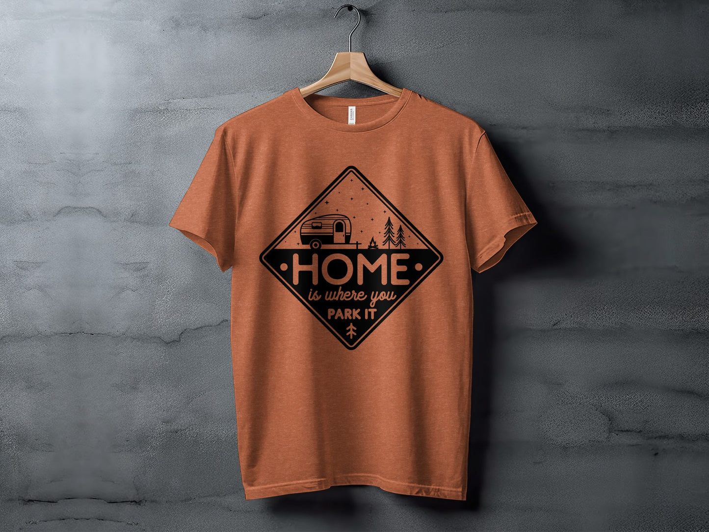 Home Is Where You Park It Camping RV Adventure T-Shirt T-Shirt - Outdoor & Adventure Collection - Mile Marker 16 Gear by Cloud 16 Clothing Co.