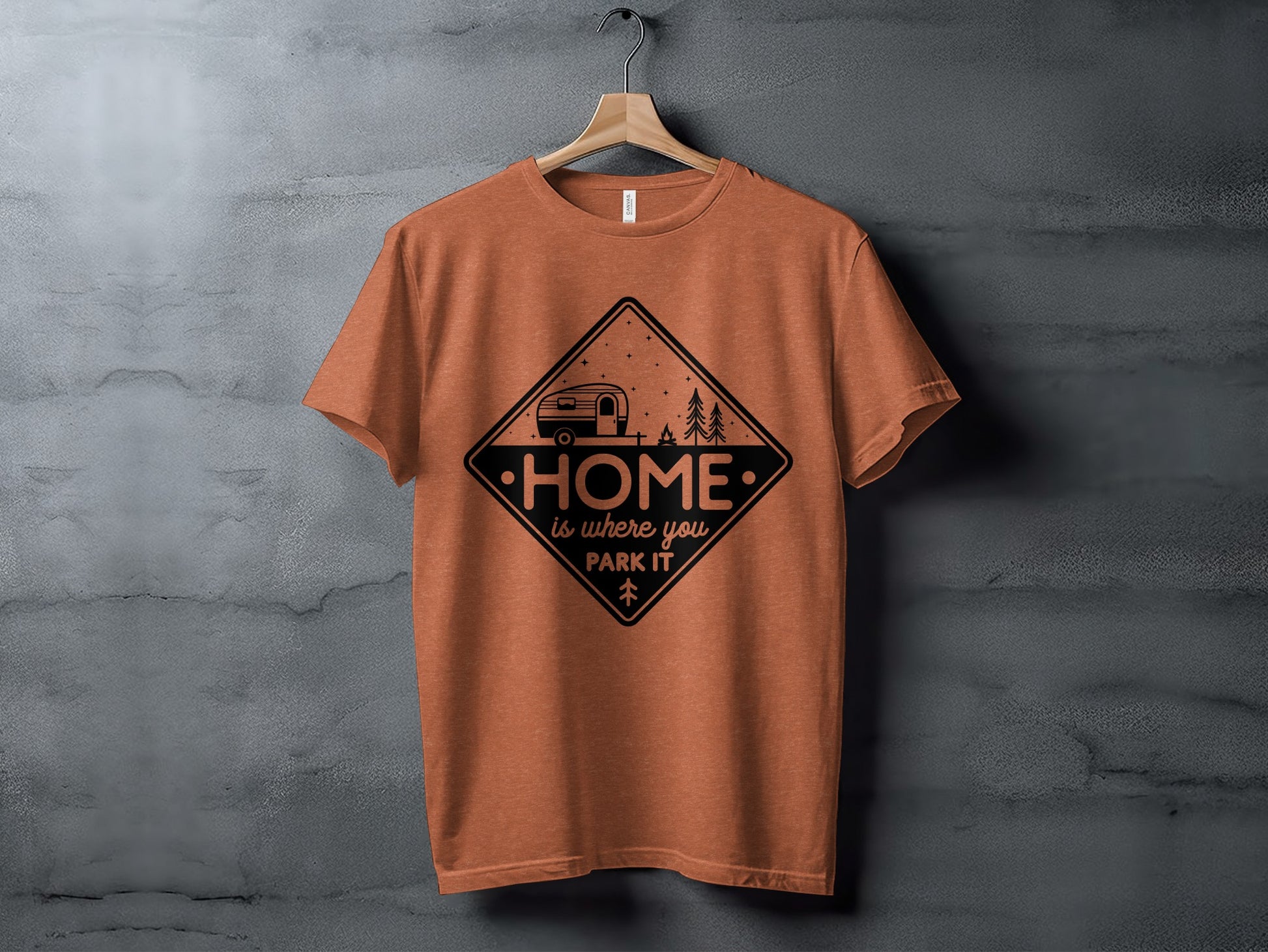 Home Is Where You Park It Camping RV Adventure T-Shirt T-Shirt - Outdoor & Adventure Collection - Mile Marker 16 Gear by Cloud 16 Clothing Co.