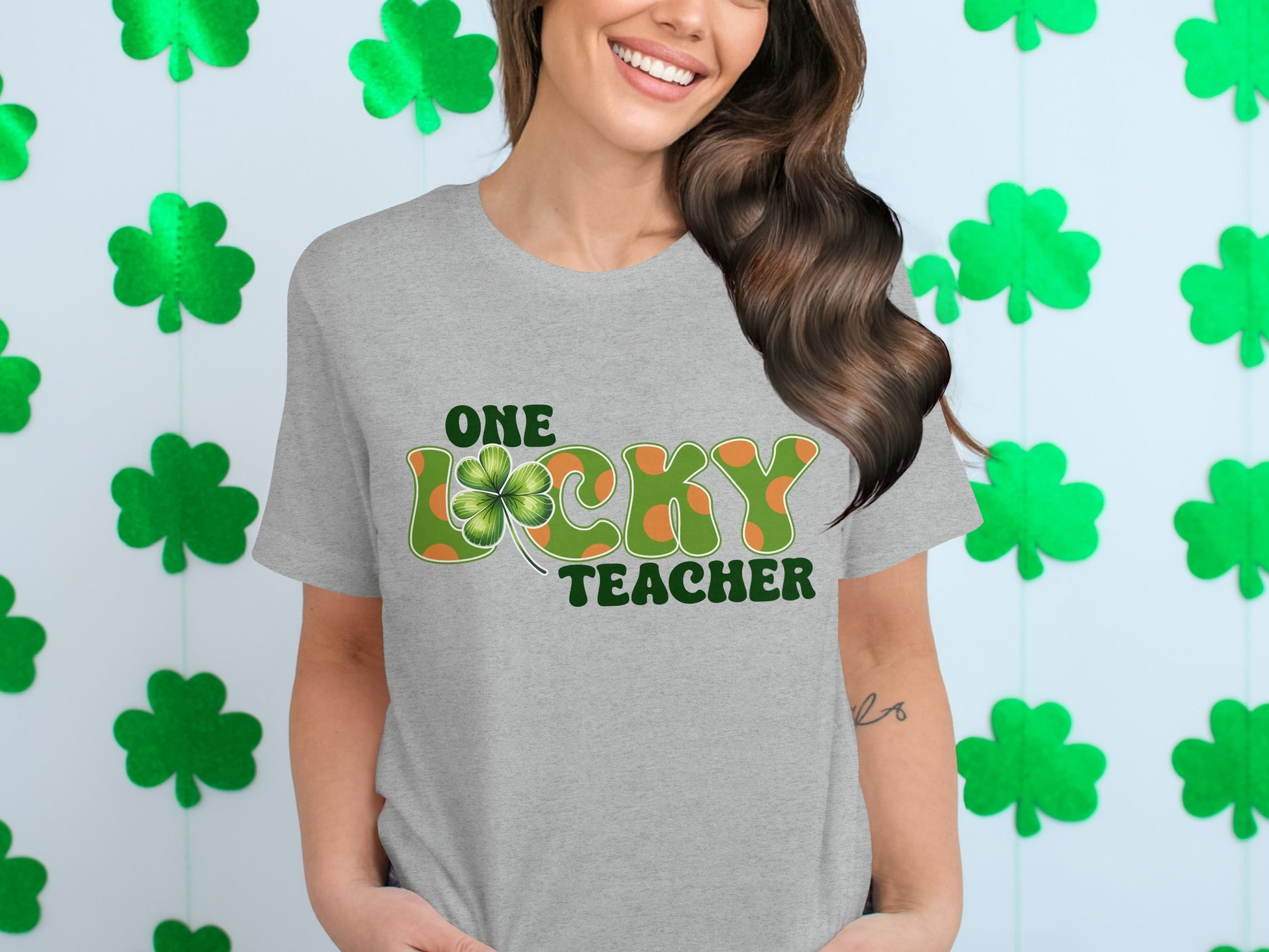 One Lucky Teacher St Patrick's Day Festive T-shirt