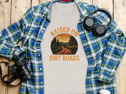 Raised On Dirt Roads Graphic T-shirt for Casual Wear