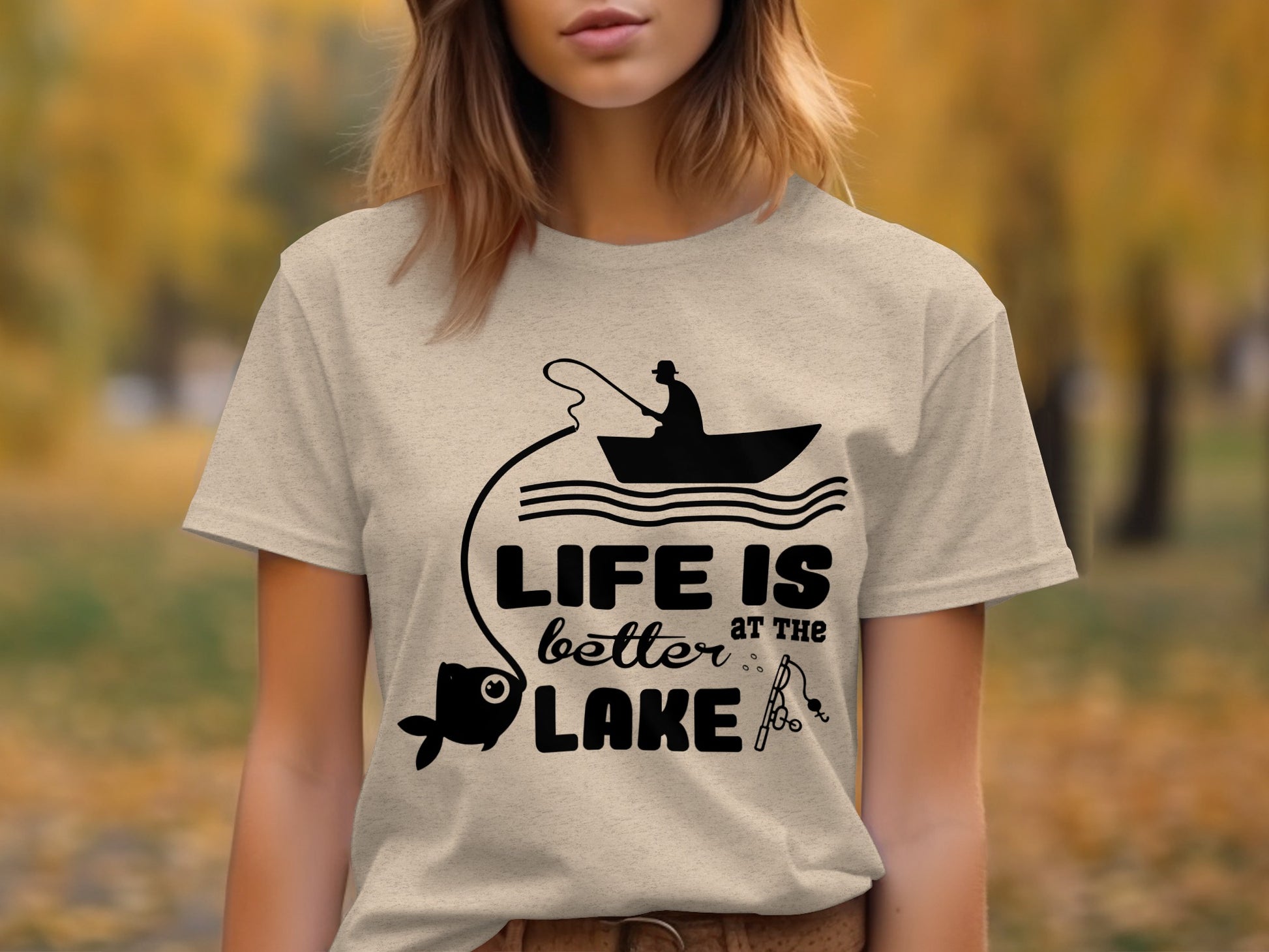 Life Is Better At The Lake Fishing Adventure Graphic T-Shirt T-Shirt - Outdoor & Adventure Collection - Mile Marker 16 Gear by Cloud 16 Clothing Co.