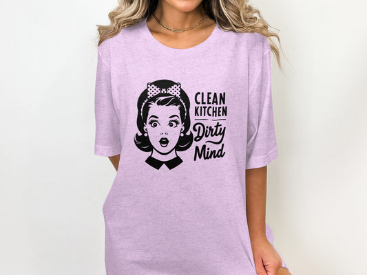 Clean Kitchen Dirty Mind Graphic T-Shirt Product