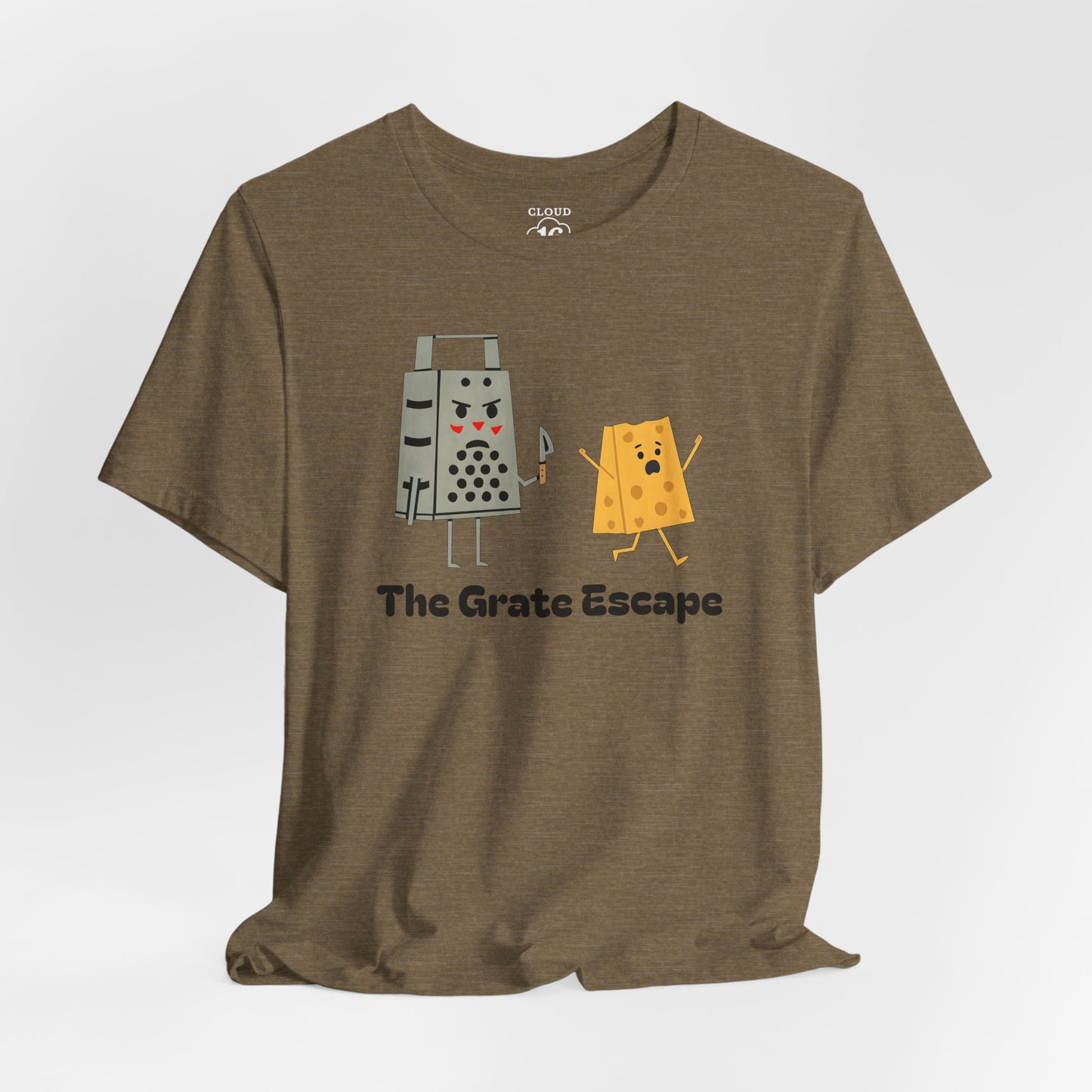 The Grate Escape - Funny Cheese Pun T-Shirt for Food Lovers