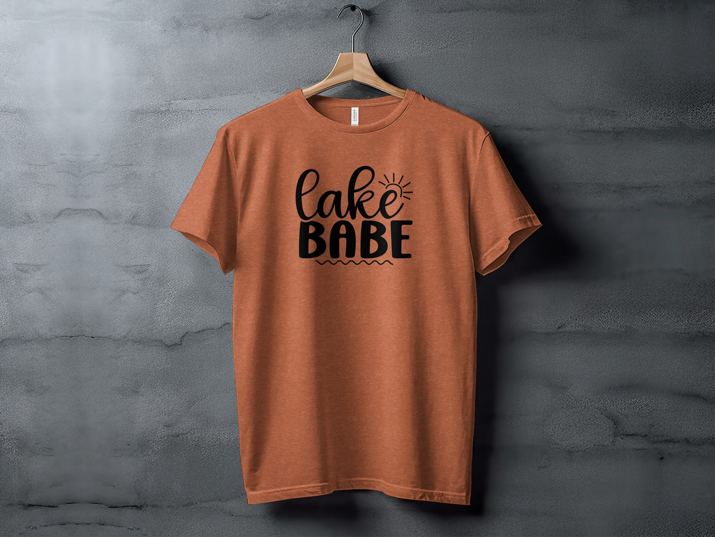 Lake Babe with Sun Design Fun Summer Vacation T-Shirt T-Shirt - Outdoor & Adventure Collection - Mile Marker 16 Gear by Cloud 16 Clothing Co.