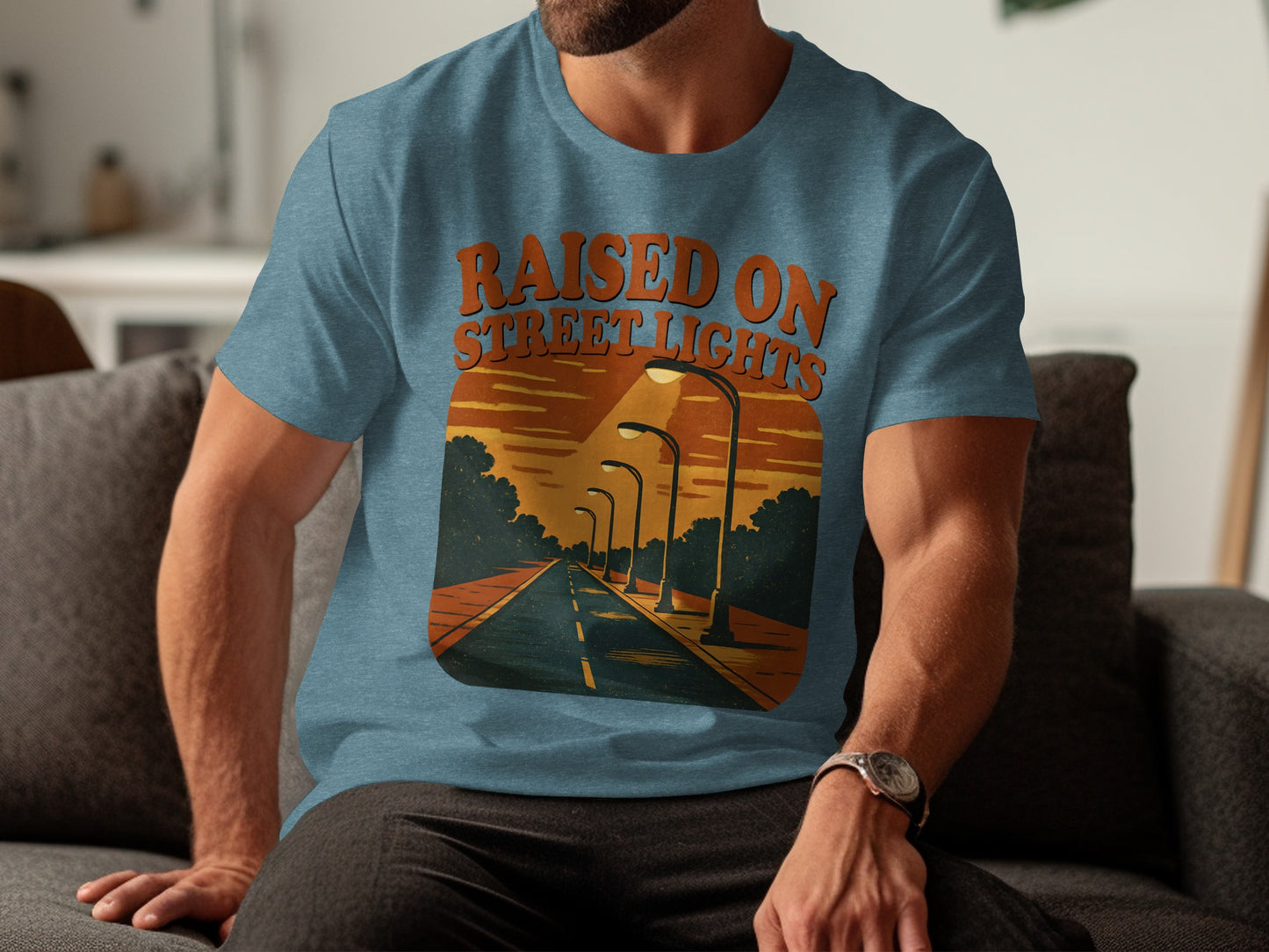 Raised on Street Lights Graphic Tee
