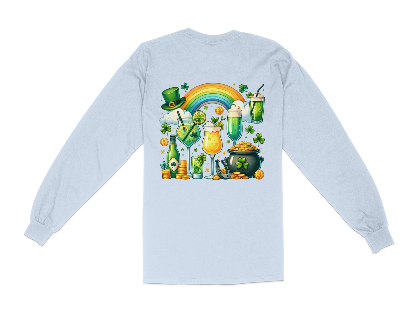 Scrappy Malone's Bar, Shamrock Pub Sign, Irish Bar, St Patricks Day Decor, Green Circle, Irish Pub Signage T-Shirt - Scrappy Malone's Bar 100-Proof Humor - Cloud 16 Clothing Co.