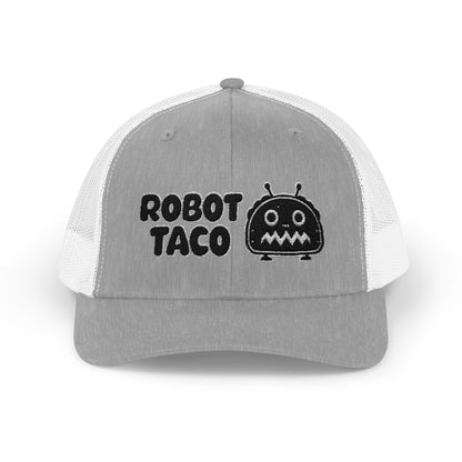 Robot Taco Snapback Trucker Cap - Fun Mesh Hat for Taco Lovers