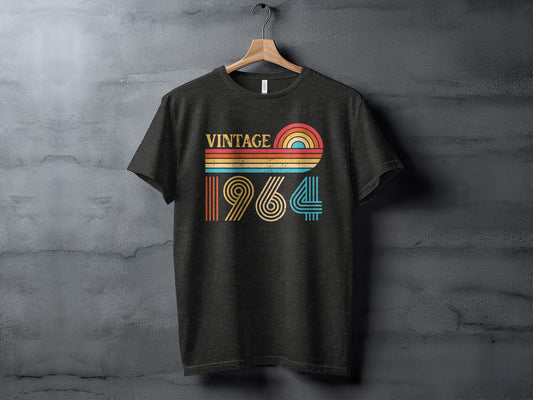 Vintage 1964 Retro Rainbow Graphic T-shirt