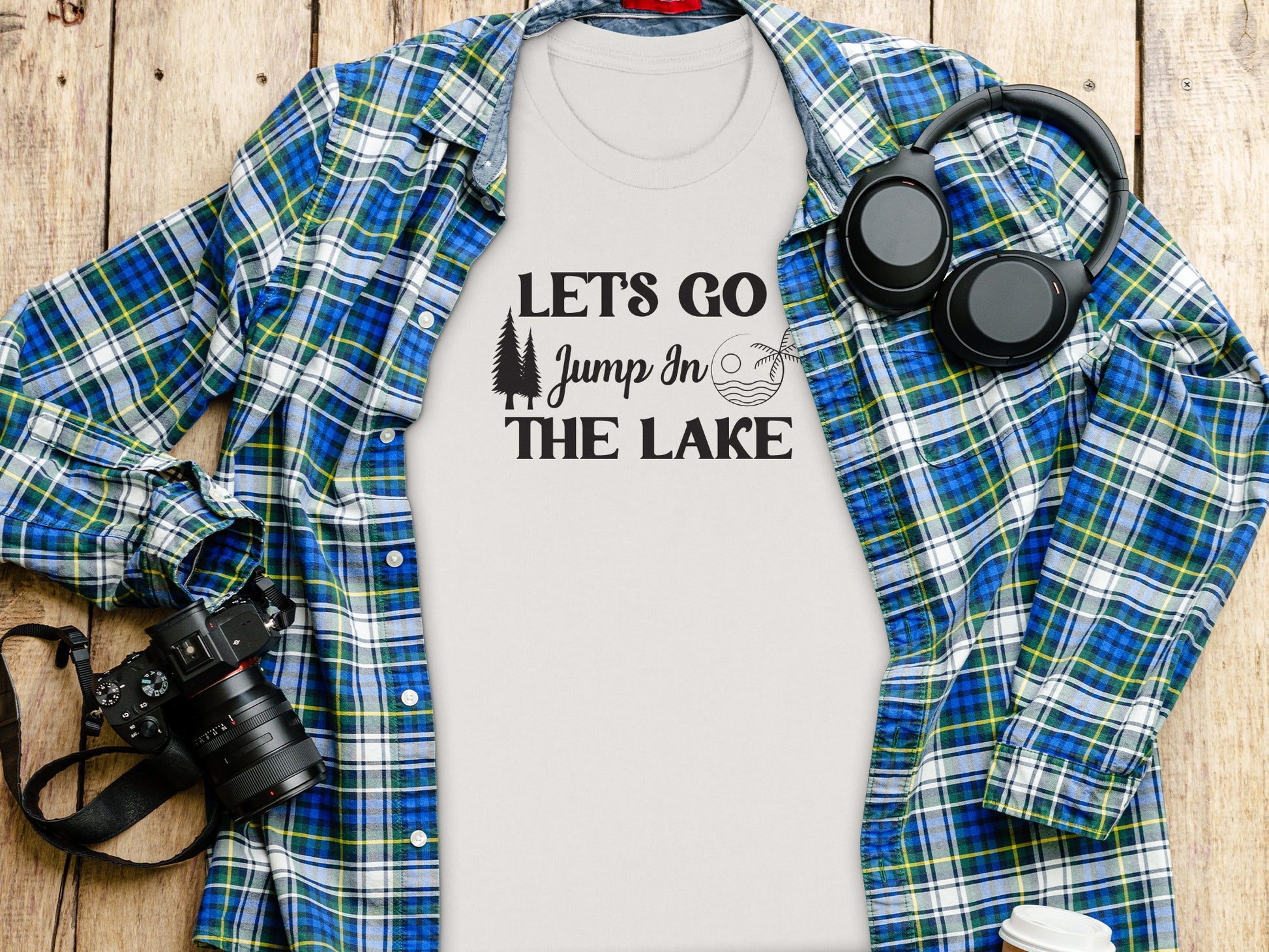 Lets Go Jump In The Lake Outdoors Adventure T-Shirt T-Shirt - Outdoor & Adventure Collection - Mile Marker 16 Gear by Cloud 16 Clothing Co.