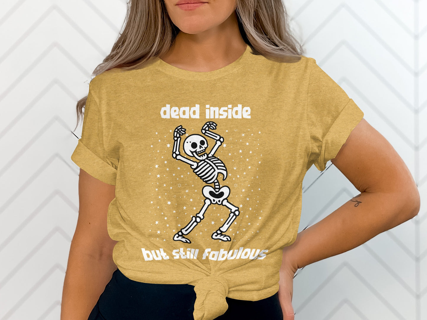 Dead Inside But Still Fabulous Skeleton T-shirt