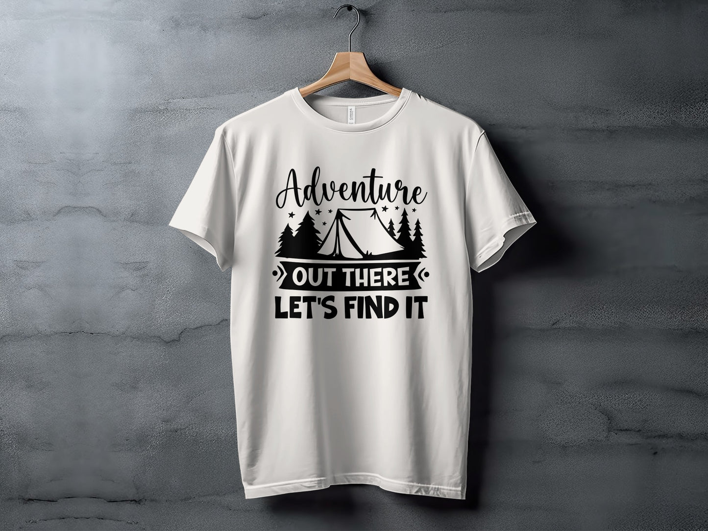 Adventure Out There Lets Find It Graphic Adventure T-Shirt T-Shirt - Outdoor & Adventure Collection - Mile Marker 16 Gear by Cloud 16 Clothing Co.