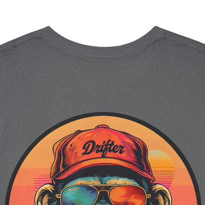 Retro Monkey Graphic T-Shirt - Unisex Heavy Cotton Tee
