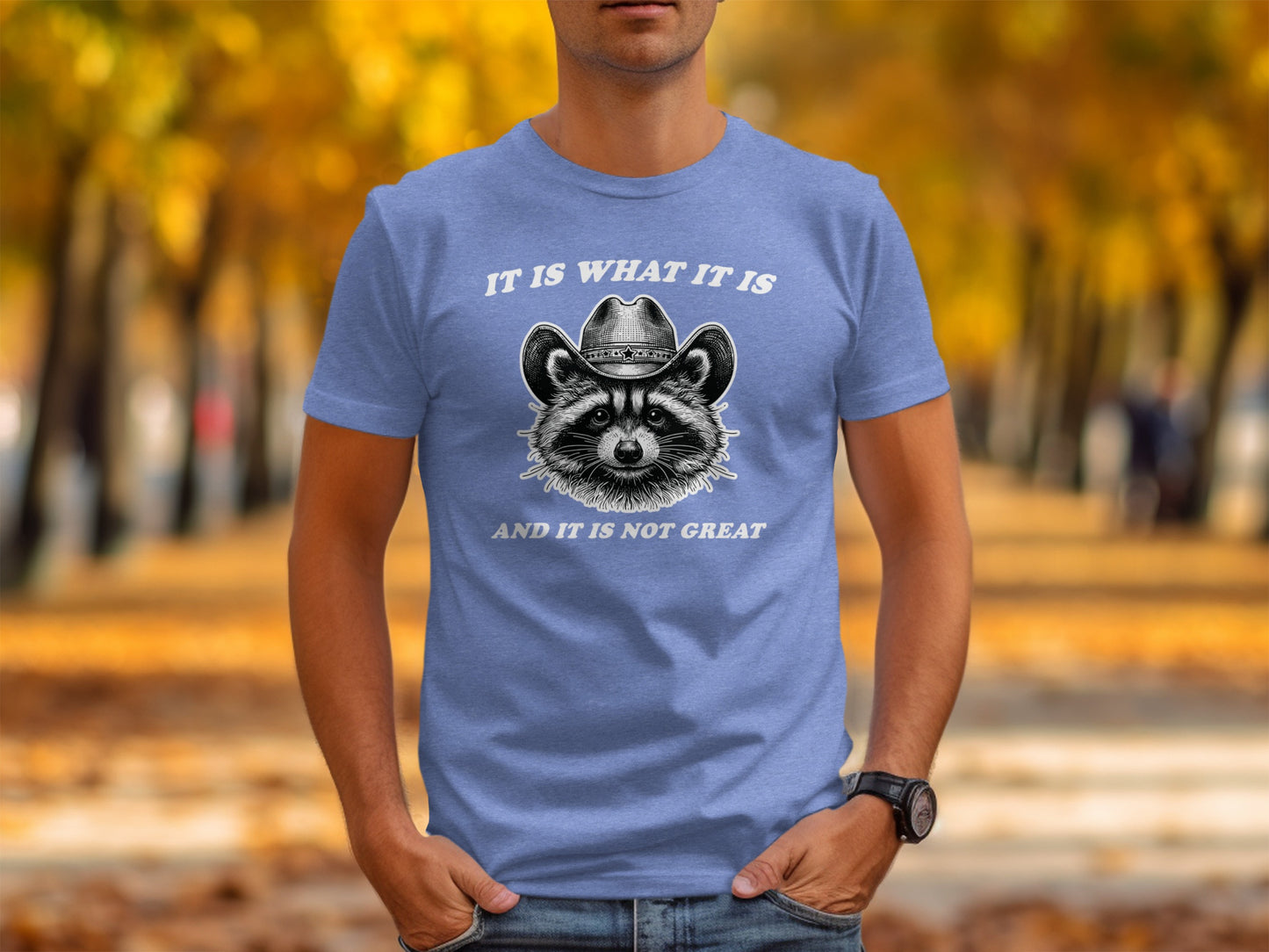 Funny Raccoon It Is What It Is And It Is Not Great Shirt