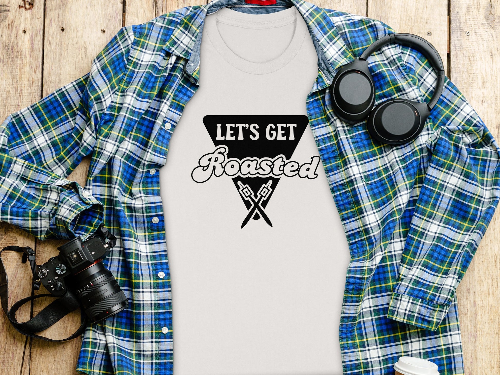 Let's Get Roasted Marshmallow Roasting Sticks T-Shirt T-Shirt - Outdoor & Adventure Collection - Mile Marker 16 Gear by Cloud 16 Clothing Co.