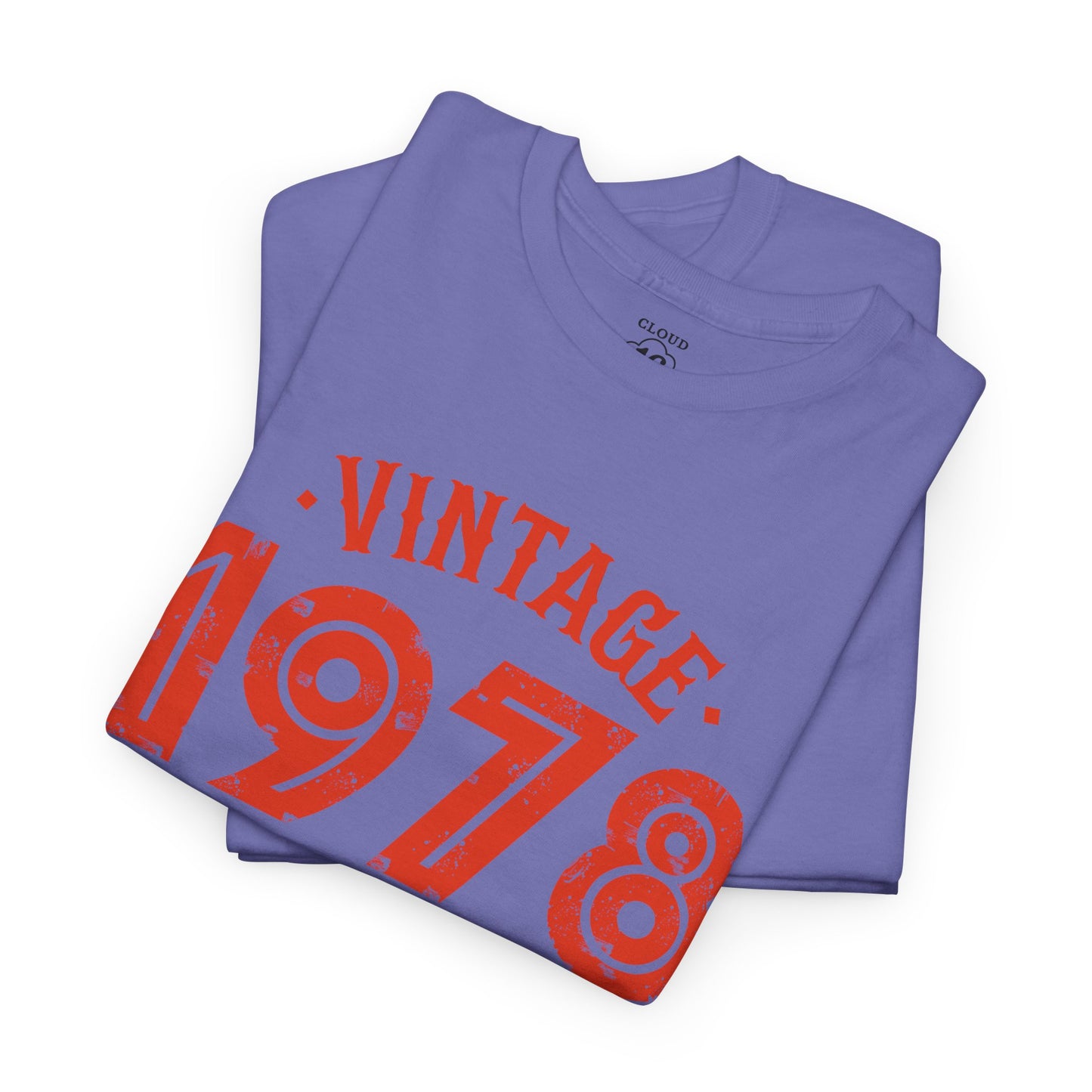 Vintage 1978 T-Shirt - Premium Unisex Heavy Cotton Retro Tee