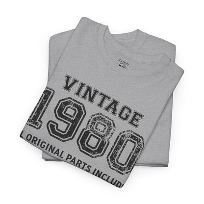 Vintage 1980 Retro T-Shirt - Premium Unisex Cotton Tee