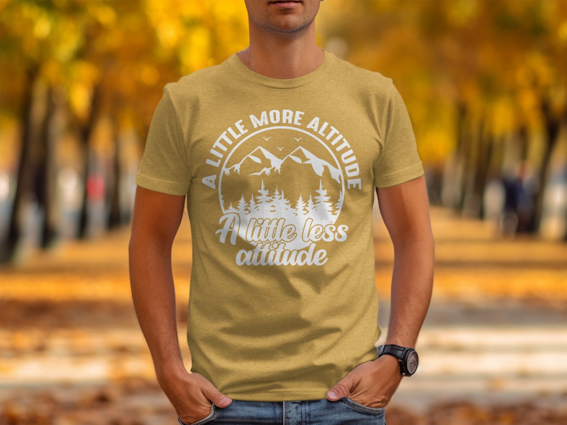 A Little More Altitude A Little Less Attitude T-Shirt T-Shirt - Outdoor & Adventure Collection - Mile Marker 16 Gear by Cloud 16 Clothing Co.