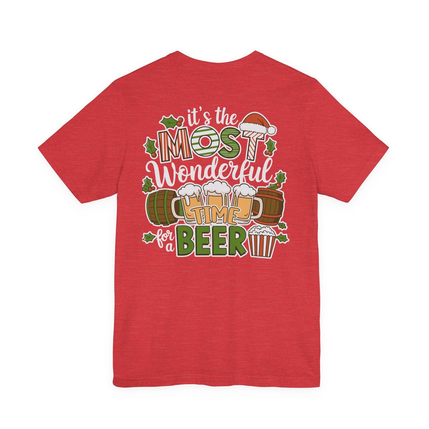 Scrappy Malone's Bar Christmas Tee — "It's the Most Wonderful Time for a Beer"