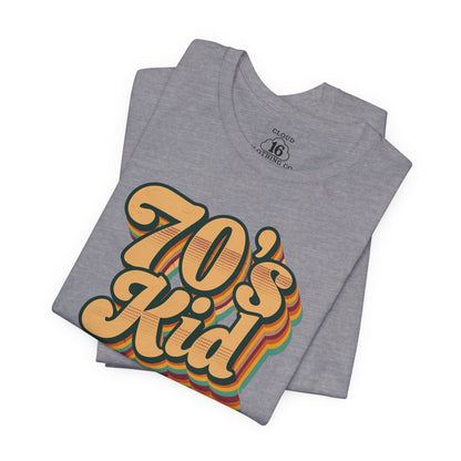 Retro 70s Kid T-Shirt - Vintage Unisex Tee for Nostalgia Lovers