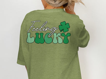 Scrappy Malone's Bar, Irish Pub, Shamrock, Round, Green, Vintage T-Shirt - Scrappy Malone's Bar 100-Proof Humor - Cloud 16 Clothing Co.