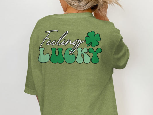 Scrappy Malone's Bar, Irish Pub, Shamrock, Round, Green, Vintage T-Shirt - Scrappy Malone's Bar 100-Proof Humor - Cloud 16 Clothing Co.