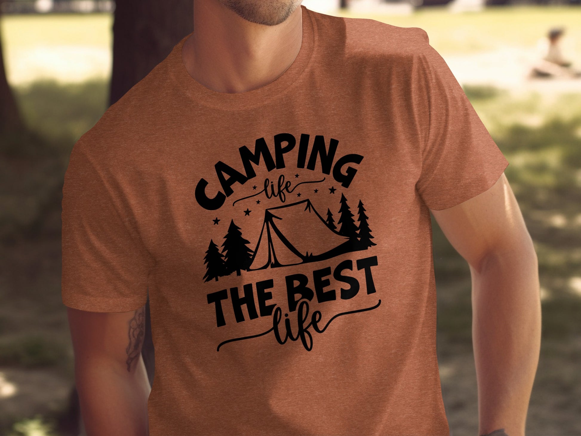 Camping Life The Best Life Outdoor Adventure T-Shirt T-Shirt - Outdoor & Adventure Collection - Mile Marker 16 Gear by Cloud 16 Clothing Co.