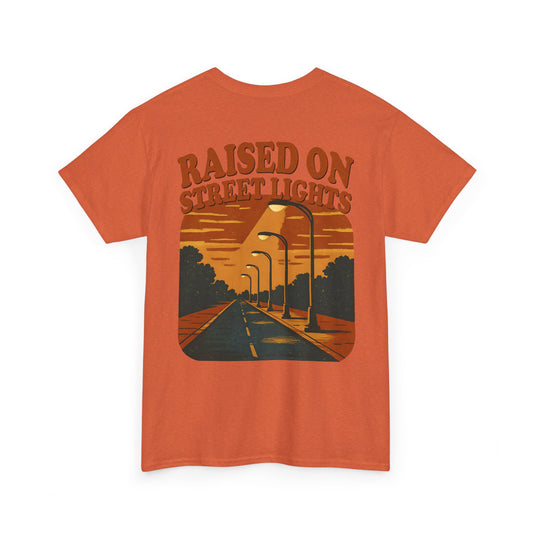 Retro Street Lights T-Shirt - Vintage Urban Streetwear - Unisex Heavy Cotton Tee