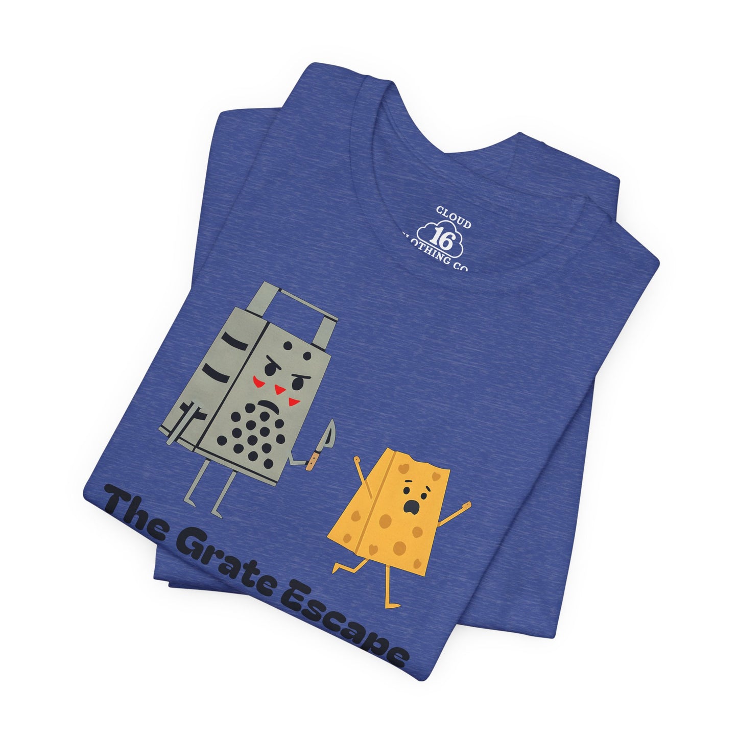 The Grate Escape - Funny Cheese Pun T-Shirt for Food Lovers