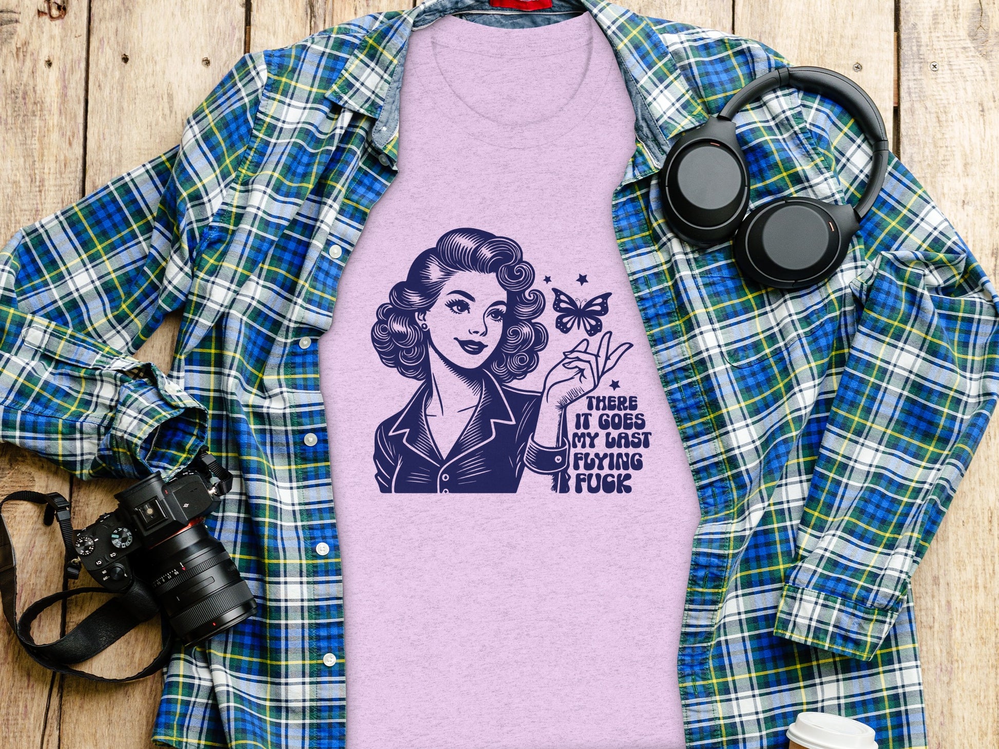 Vintage Style Humorous Graphic Tee for Women