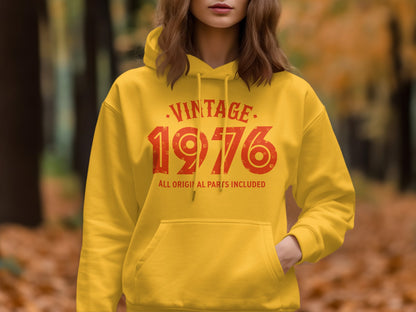 Vintage 1976 Yellow Hoodie All Original Parts Included