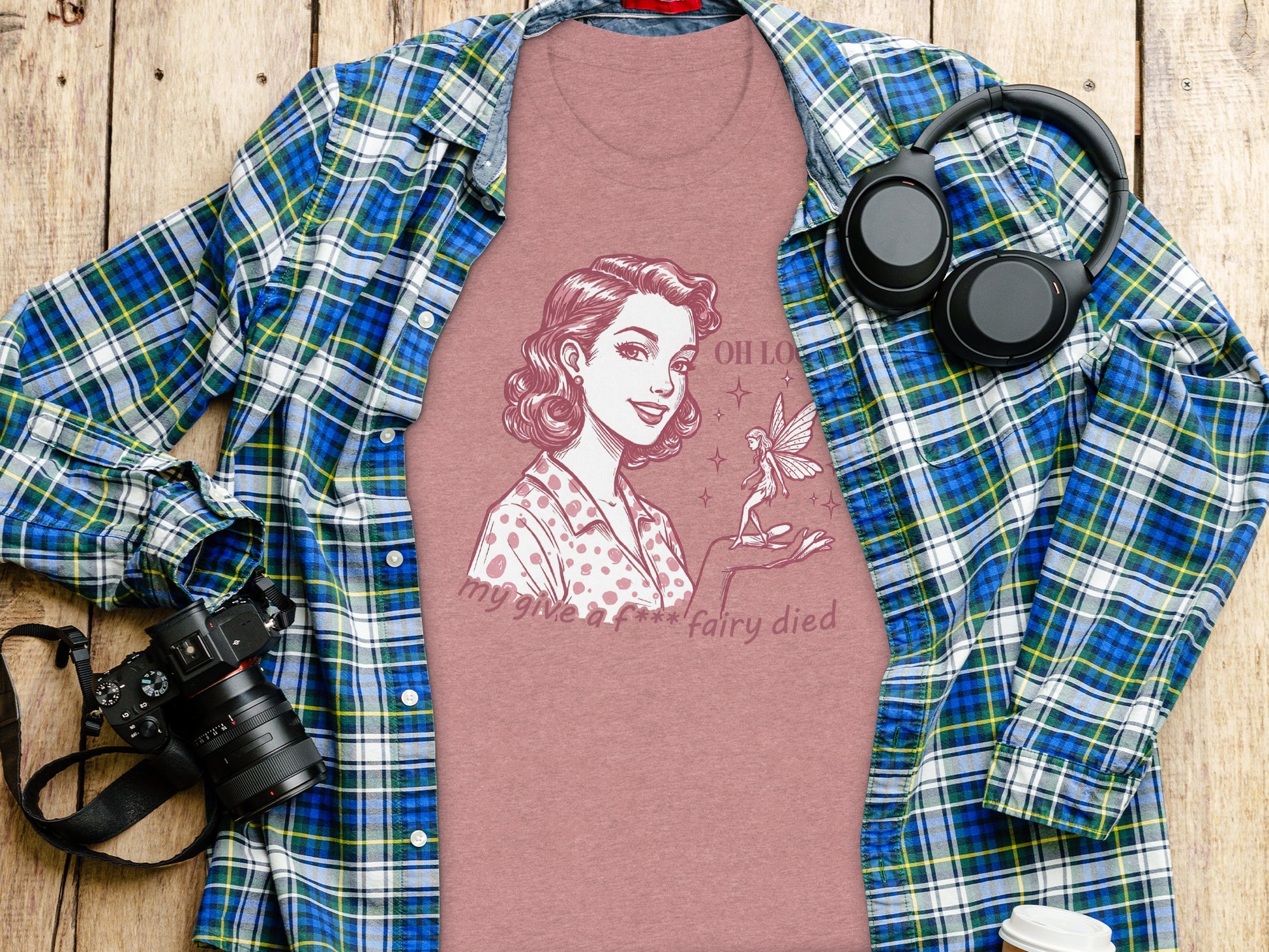 My Give a Damn Fairy Died Graphic Tee Shirt