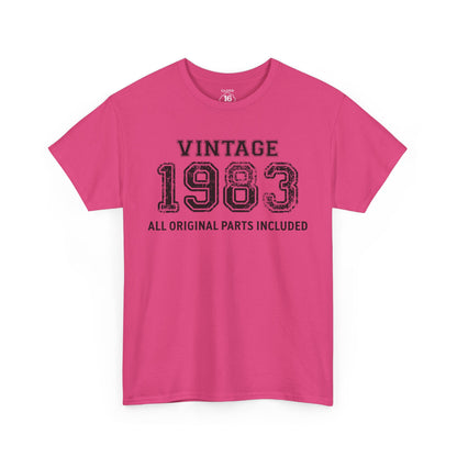 Vintage 1983 Retro T-Shirt - Premium Unisex Cotton Tee