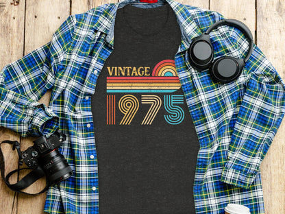 Vintage 1975 Graphic Retro Design Shirt