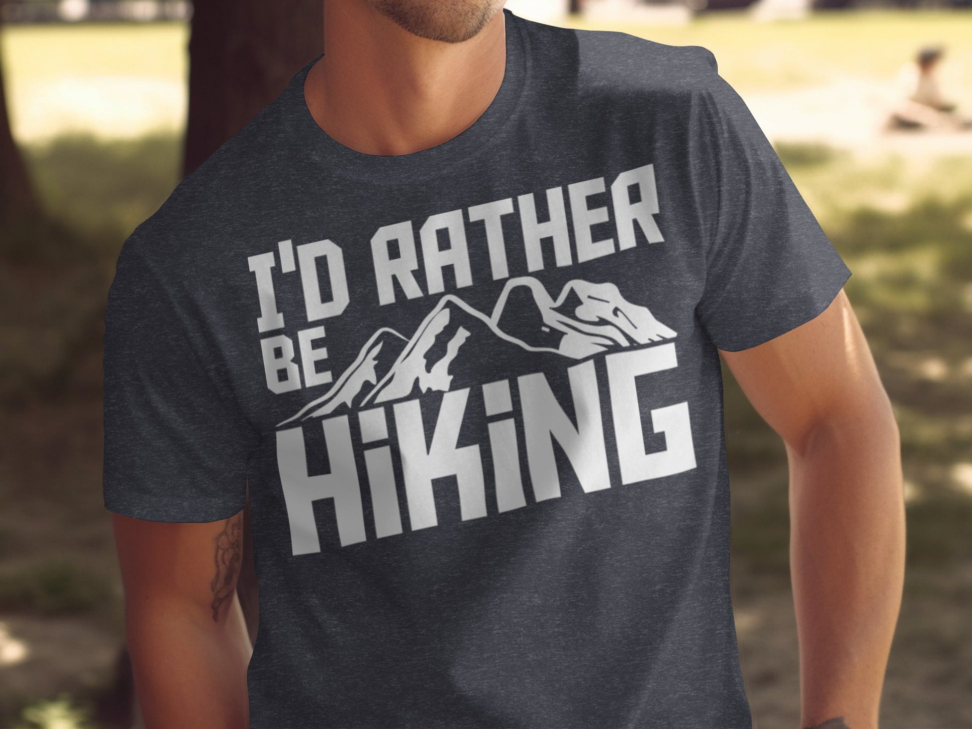 I Would Rather Be Hiking Mountains Graphic Design T-Shirt T-Shirt - Outdoor & Adventure Collection - Mile Marker 16 Gear by Cloud 16 Clothing Co.