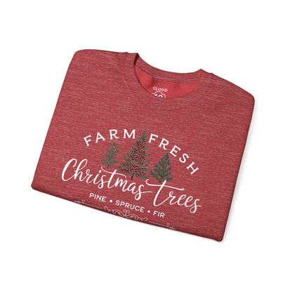 Farm Fresh Christmas Trees Crewneck Sweatshirt