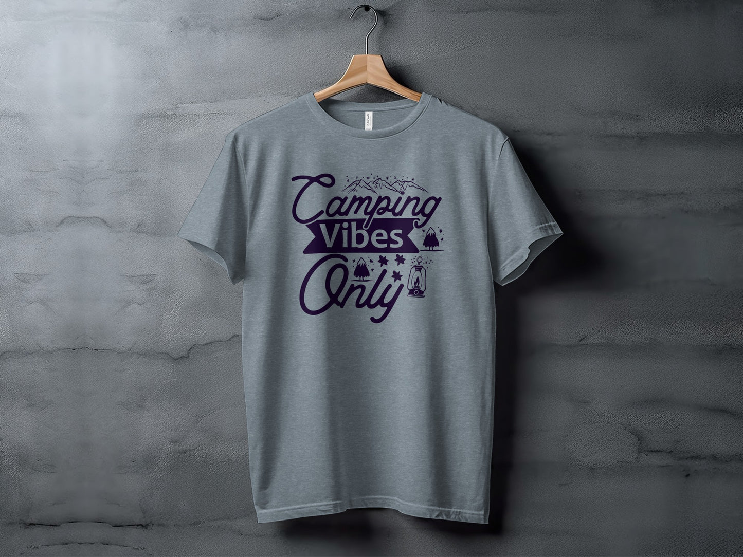 Camping Vibes Only Graphic Adventure Outdoor T-Shirt T-Shirt - Outdoor & Adventure Collection - Mile Marker 16 Gear by Cloud 16 Clothing Co.