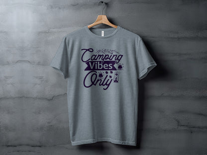 Camping Vibes Only Graphic Adventure Outdoor T-Shirt T-Shirt - Outdoor & Adventure Collection - Mile Marker 16 Gear by Cloud 16 Clothing Co.