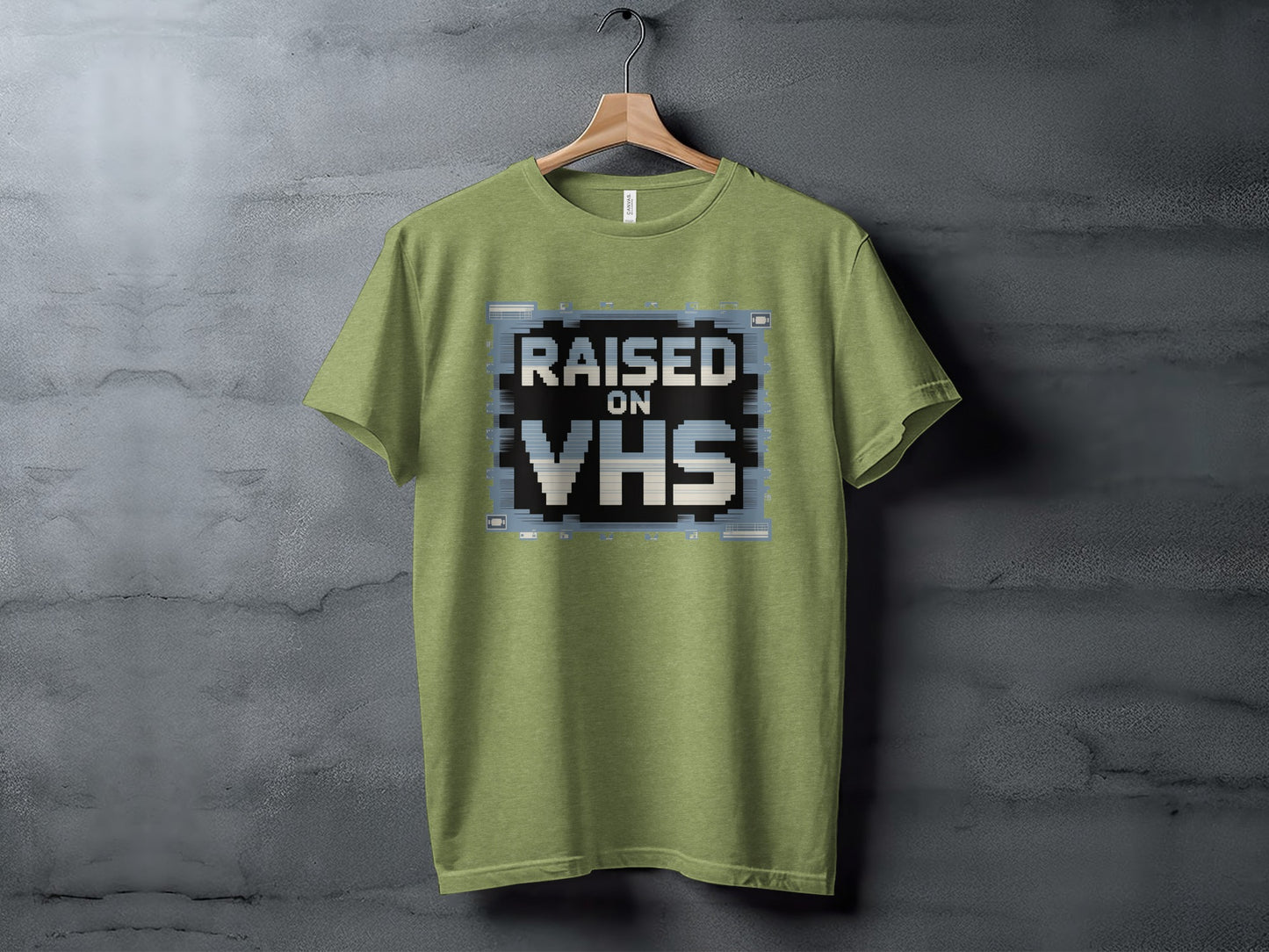 Raised on VHS Graphic Retro Tee Shirt Product