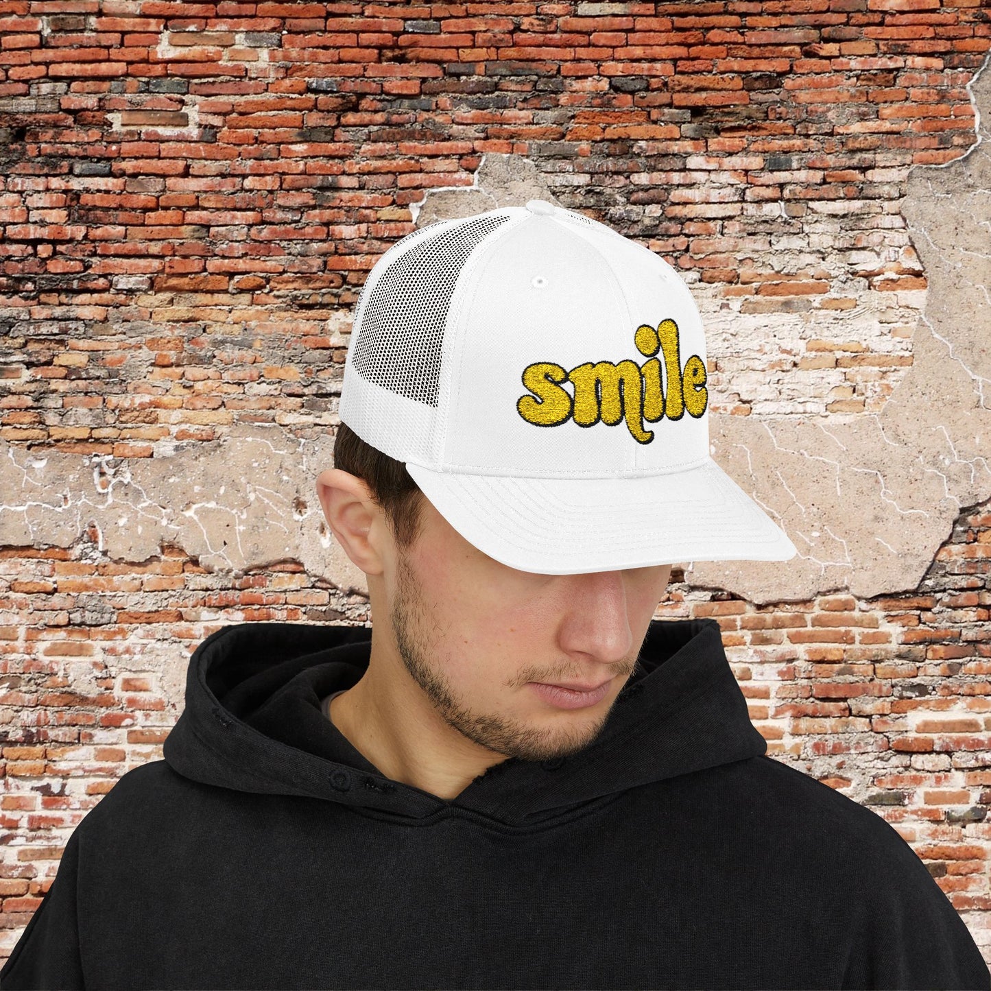 Sparkling Smile Snapback Trucker Cap - Premium Summer Hat for Festivals & Everyday Wear