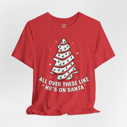 Christmas Tree Cake Unisex T-Shirt - Festive Holiday Tee