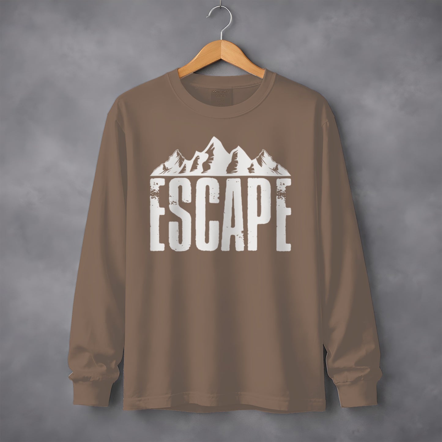 ESCAPE Long Sleeve Shirt with Mountain Graphic