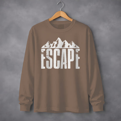 ESCAPE Long Sleeve Shirt with Mountain Graphic