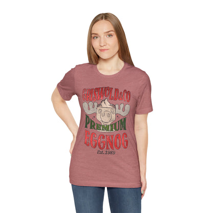 Griswold & Co. Premium Eggnog Christmas T-Shirt - Vintage Holiday Graphic Tee