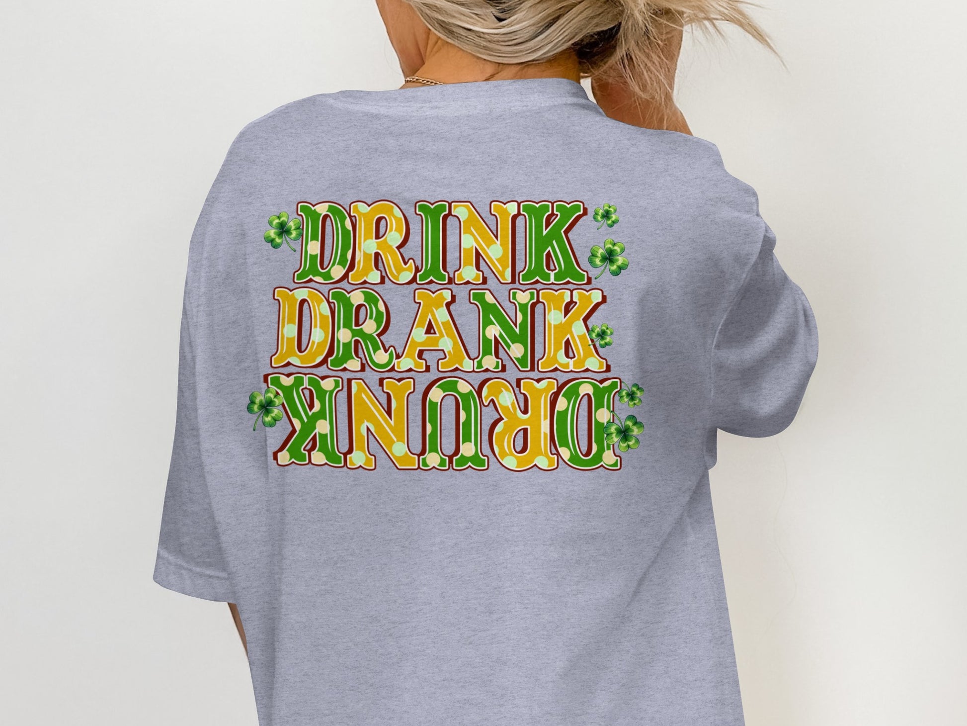 Scrappy Malone's Bar, Irish Pub Design, Shamrock Clover Green Bar Logo, Personalized Bar Sign, St Patricks Day Theme T-Shirt - Scrappy Malone's Bar 100-Proof Humor - Cloud 16 Clothing Co.