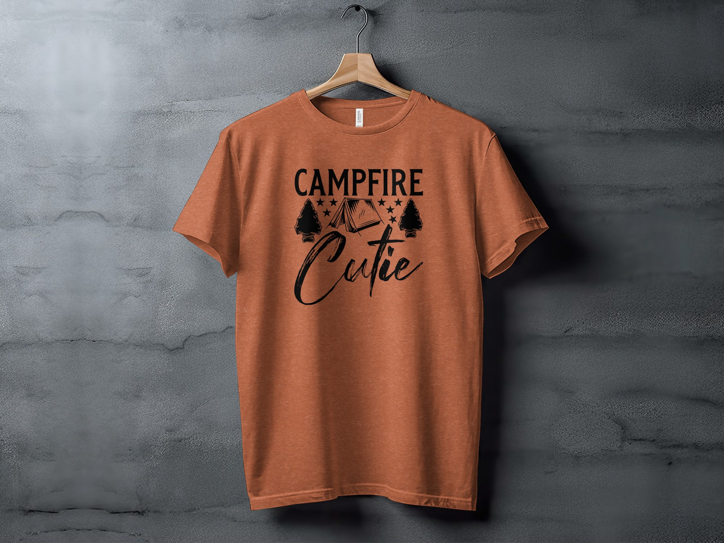 Campfire Cutie Tent Arrowheads Stars T-Shirt T-Shirt - Outdoor & Adventure Collection - Mile Marker 16 Gear by Cloud 16 Clothing Co.
