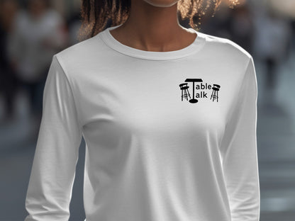 Table Talk Graphic Long Sleeve Shirt for Casual Wear