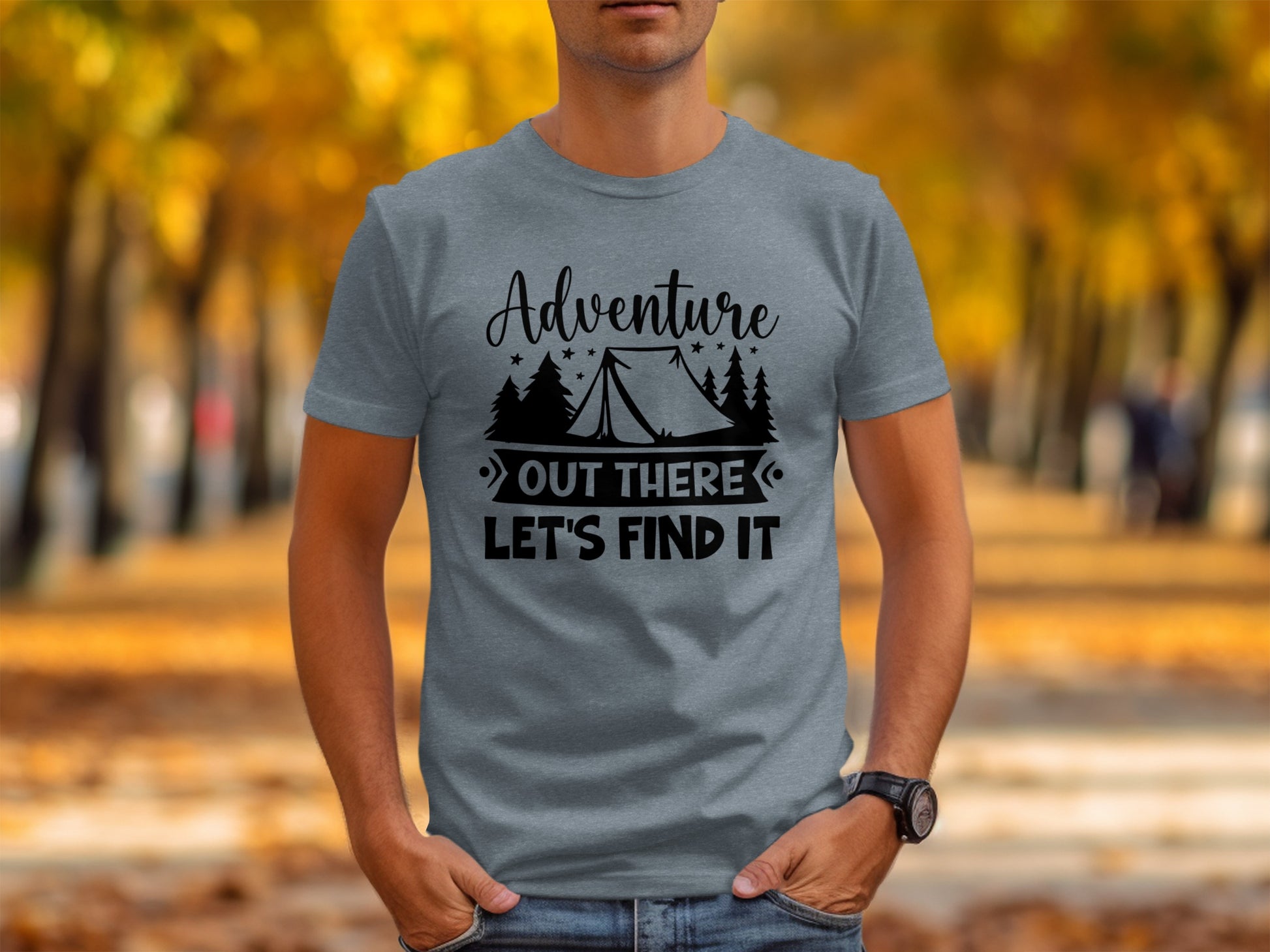 Adventure Out There Lets Find It Graphic Adventure T-Shirt T-Shirt - Outdoor & Adventure Collection - Mile Marker 16 Gear by Cloud 16 Clothing Co.