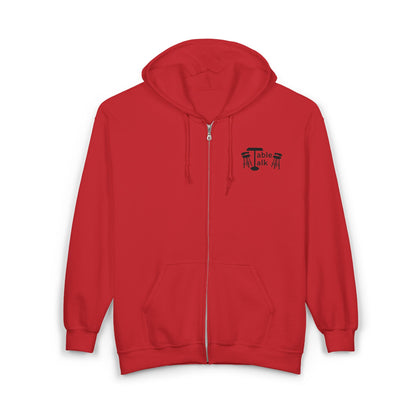 Table Talk Hoodie - Bar Stool Conversation Zip-Up Sweatshirt