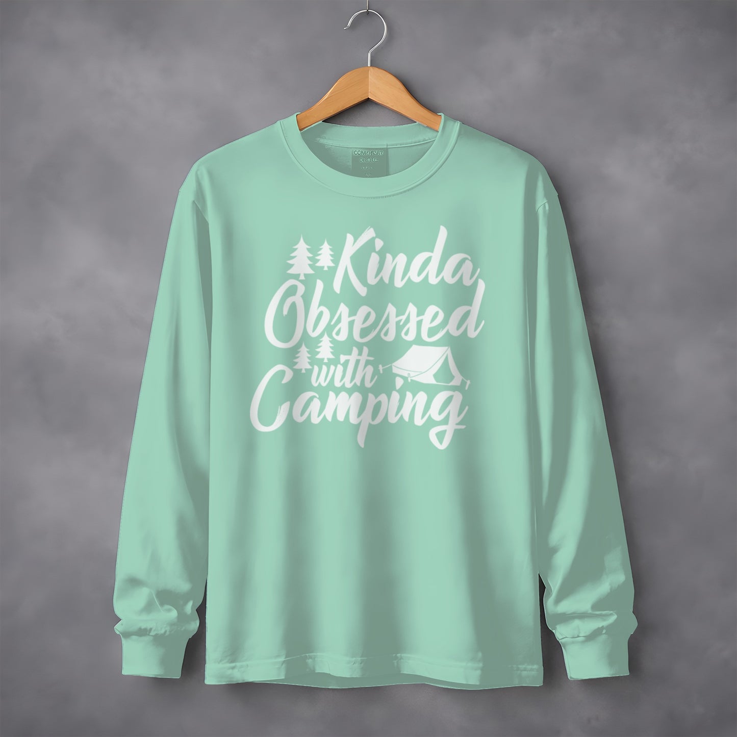 Kinda Obsessed with Camping Long Sleeve Shirt